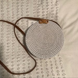 Summer Wicker Crossbody Purse